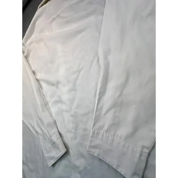 Moda Bianco Dress Shirt Pearl Beaded Floral Sequin Western Cowboy Cream White - Picture 11 of 13